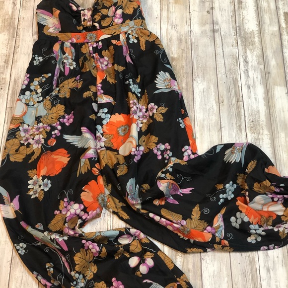 silk floral jumpsuit